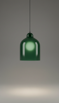 Deep Forest Green Glass Pendant Light