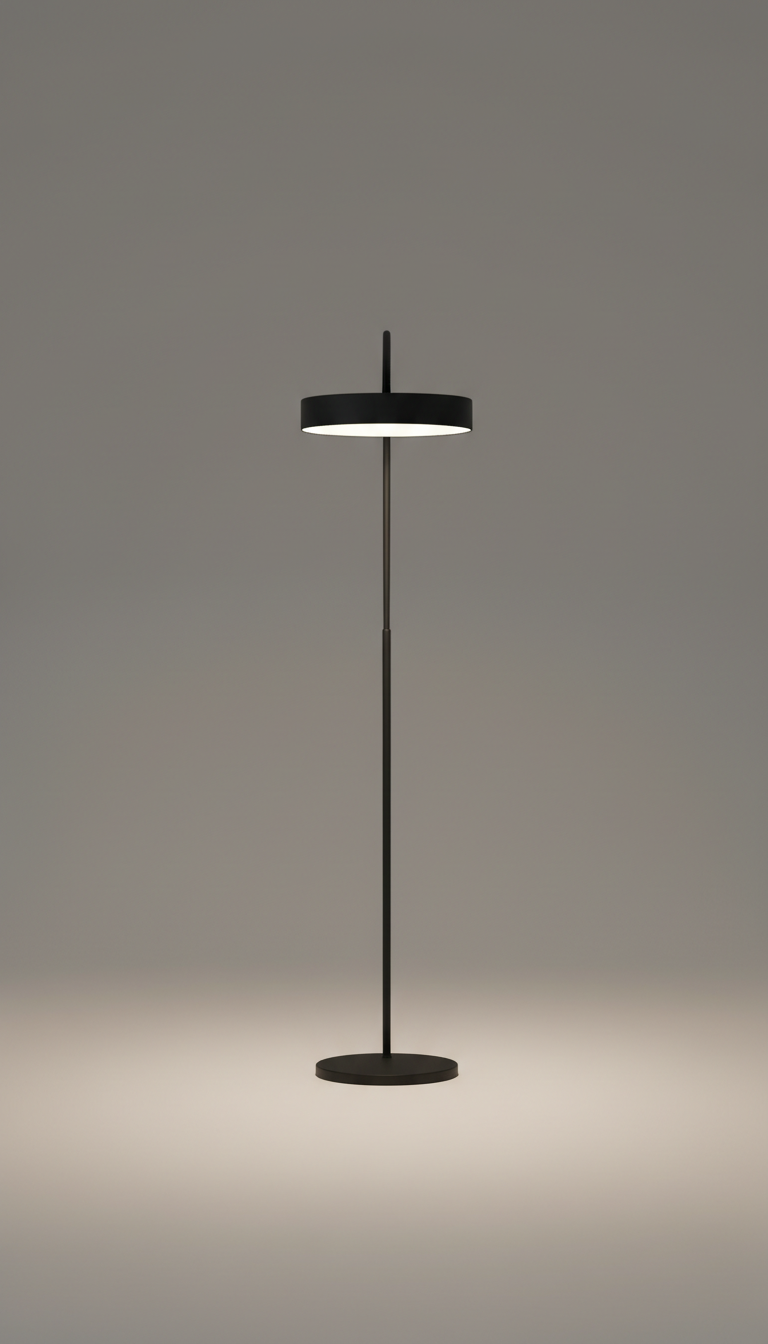 Matte Black Arc Floor Lamp