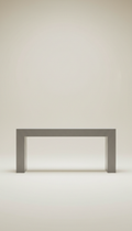 Stone Gray Minimalist Console Table